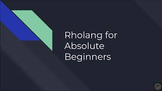 Rholang Crash course for absolute beginners