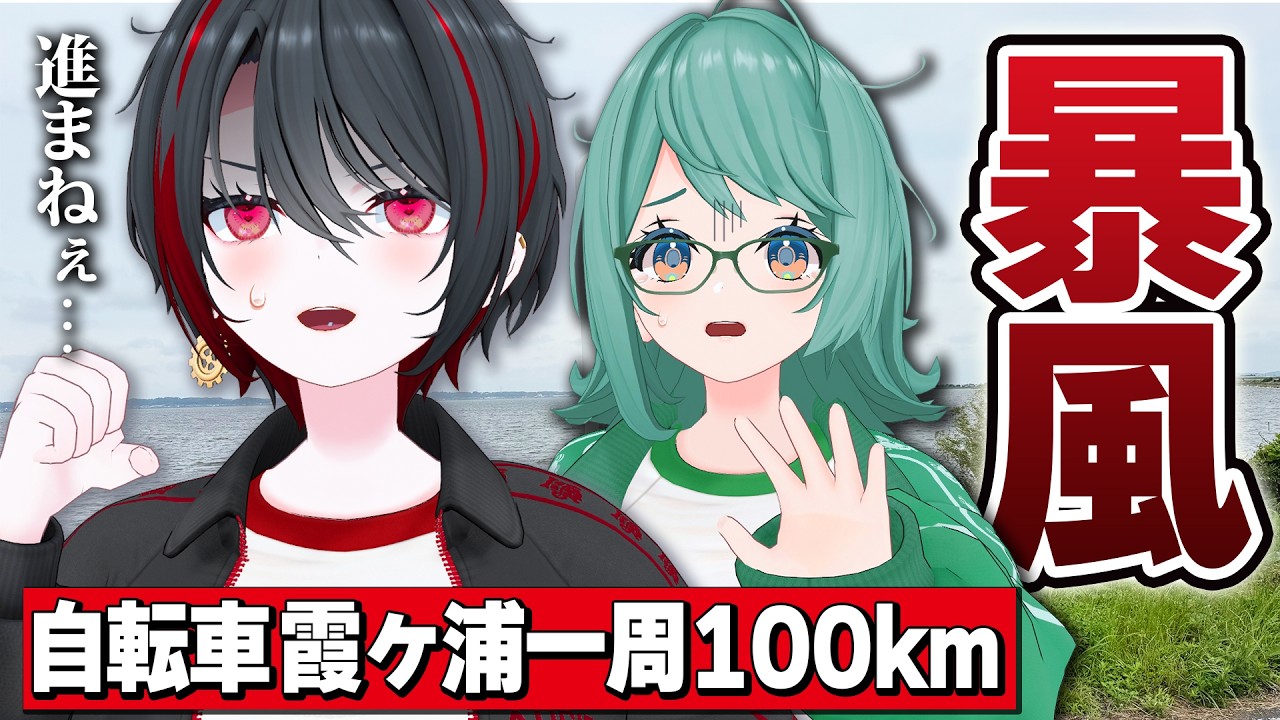【100km】向かい風吹き荒れる霞ヶ浦を自転車で一周します