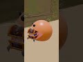 Orange Pacman Eats a Treasure Chest Instead of Opening It! 🏴☠️😱 #pacman #shorts #pacmananimations
