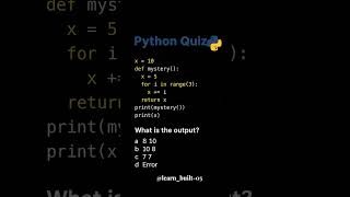 python quiz #coding #programming #python #viral #quiz