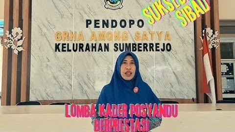LOMBA KADER POSYANDU BERPRESTASI TAHUN 2025 KABUPATEN BANYUWANGI