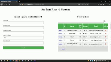 CRUDS Demo using ASP.NET Framework.