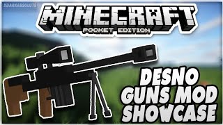 [1.1, 1.1.4, 1.2] Minecraft PE Mod Showcase - DESNO GUNS MOD! screenshot 2