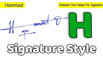 ✔️ Hammad Name Signature Style Request Done