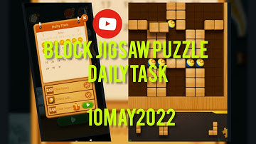 Block jigsaw puzzle game daily task today /solved/10 May 2022#blockjigsawpuzzle #dailytasks
