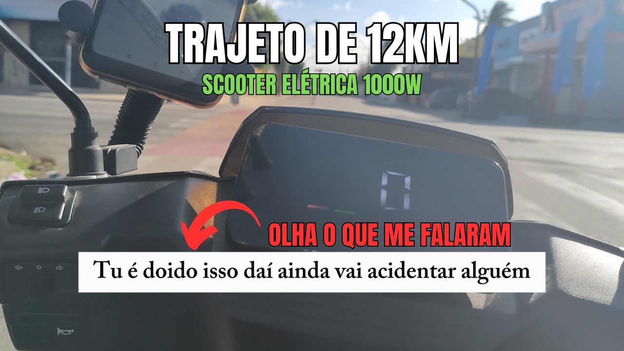 Usei minha scooter elétrica por 12km no trânsito real… isso me surpreendeu