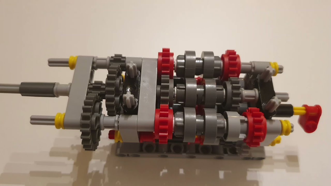Lego Technic 6Speed Gearbox With Reverse. (Instruction) YouTube
