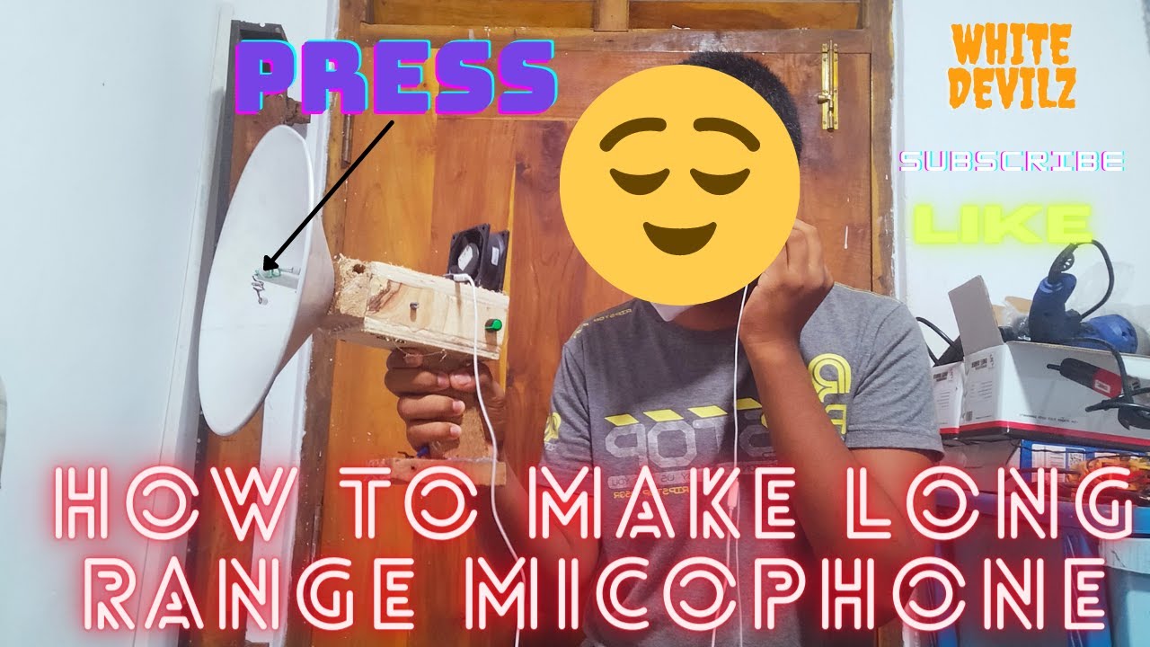 How to make long range microphone at home YouTube