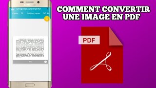 Comment convertir une image en PDF sur android