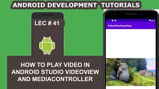 How to Play Video in Android Studio Videoview and Mediacontroller - 41 -  Android Development screenshot 2
