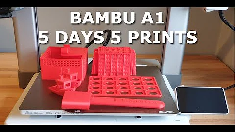 Bambu Lab A1 - 5 days, 5 prints, in under 5 minutes.
