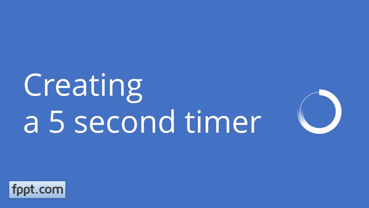How To Create An Animated Countdown Timer In Powerpoint