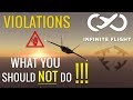 INFINITE FLIGHT - VIOLATIONS- WHY IS YOUR GRADE LOW?  Full HD 1080p 60fps