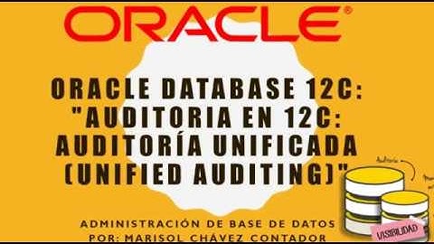 Monitoreo y Auditoría en ORACLE 12c
