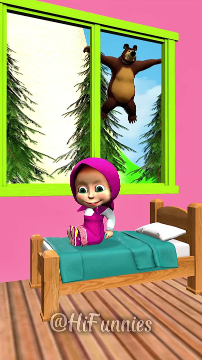 Masha and Bear Funny Moments #funny #animation #scaryteacher 1