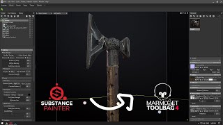 Substance Painter to Marmoset Toolbag 4 Rendering Workflow Tutorial 2021