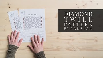 How To Expand the Diamond Twill Pattern