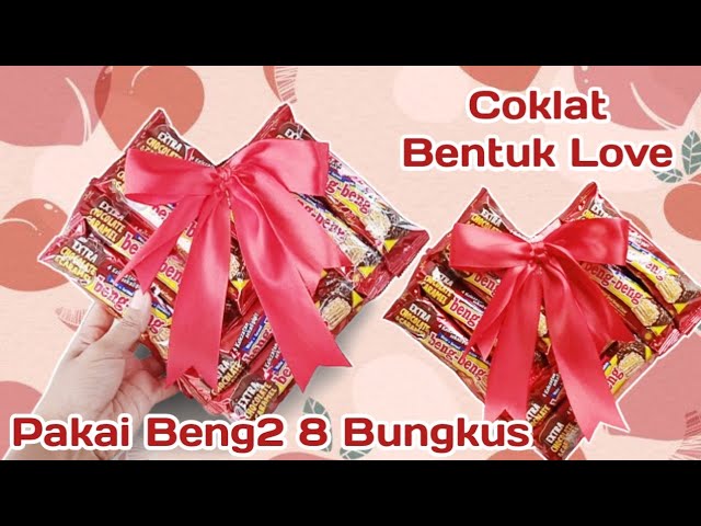 beng-beng bentuk love | kado viral coklat bentuk love | buket love hadiah valentine class=