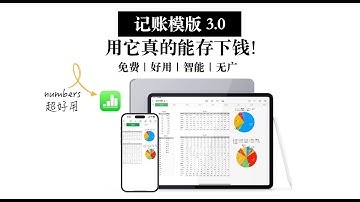 【numbers记账模版】用了真的能存下钱！ 免费无广自动同步统计