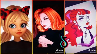 Disney Princesses Glowup Tiktok Cartoon Art [Tiktok Ironic Art Memes]