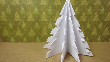 How to Make a 3D Paper Xmas Tree (DIY Tutorial)