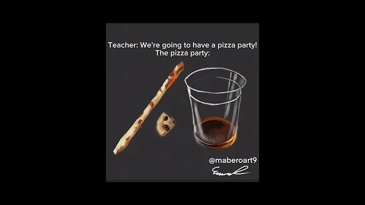 School pizza party be like this #art #digitalart #procreate #funny #memes #relatable #food #trending