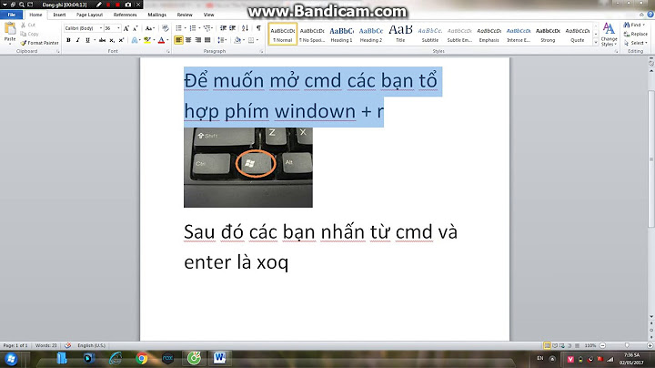 Cmd là viết tắt của từ gì