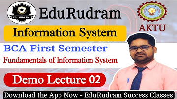 Information System || AKTU BCA 1st Semester || Fundamentals Information System in Business