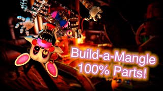 Build-a-Mangle 100% Parts! | FNaF VR Curse of Dreadbear