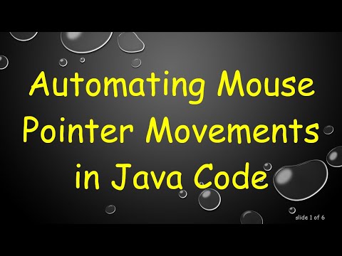 Automating Mouse Pointer Movements in Java Code