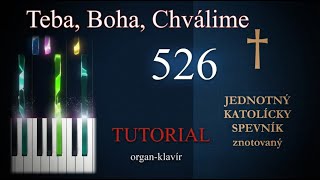 Jks 526 Teba, Bože, Chválime Pre Organ A Klavír Noty, Midi A Mp3
