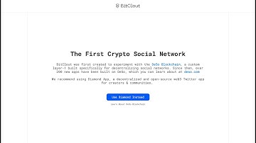 #bitclout  - First #crypto  #socialmedia platform #crypto #dapps