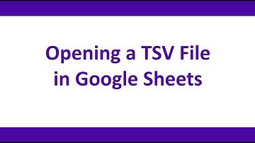 Google Sheets - Opening a Tab Separated Values (TSV) file