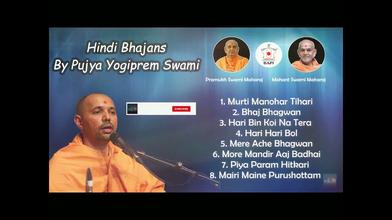 Baps Hindi bhajan  by yogiprem swami  latest kirtan 2021  must watch 