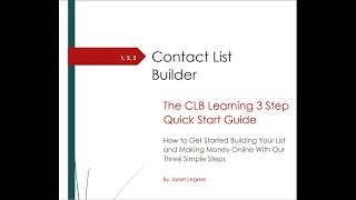 The CLB Quick Start Guide