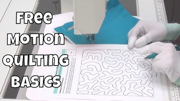 Beginner Free Motion Quilting on a Sewing Machine + Stitch Stippling