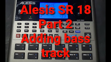 Alesis SR18  Pt.2  Programming the bass