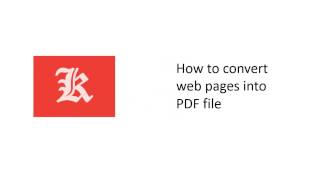 How to convert web pages into PDF file screenshot 3