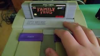Removing Family Feud from a Super Nintendo after leaving it in for almost one year (shocking)