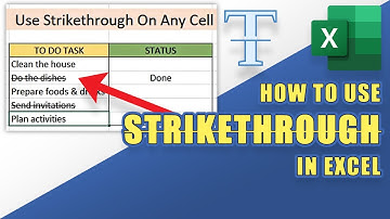 How to Strikethrough Words in Excel (Line Through Text)