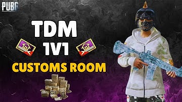 1v1 TDM ROOMS PUBG Mobile Live | Live Customs Room Uc 1v1 | Uc Custom Room Live
