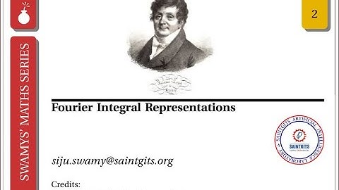 Fourier Integral Representation Formula