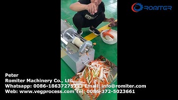 Automatic Carrot Radish Stick Pushing Cutting Machine