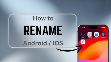 How to RENAME Flutter app on Android and IOS