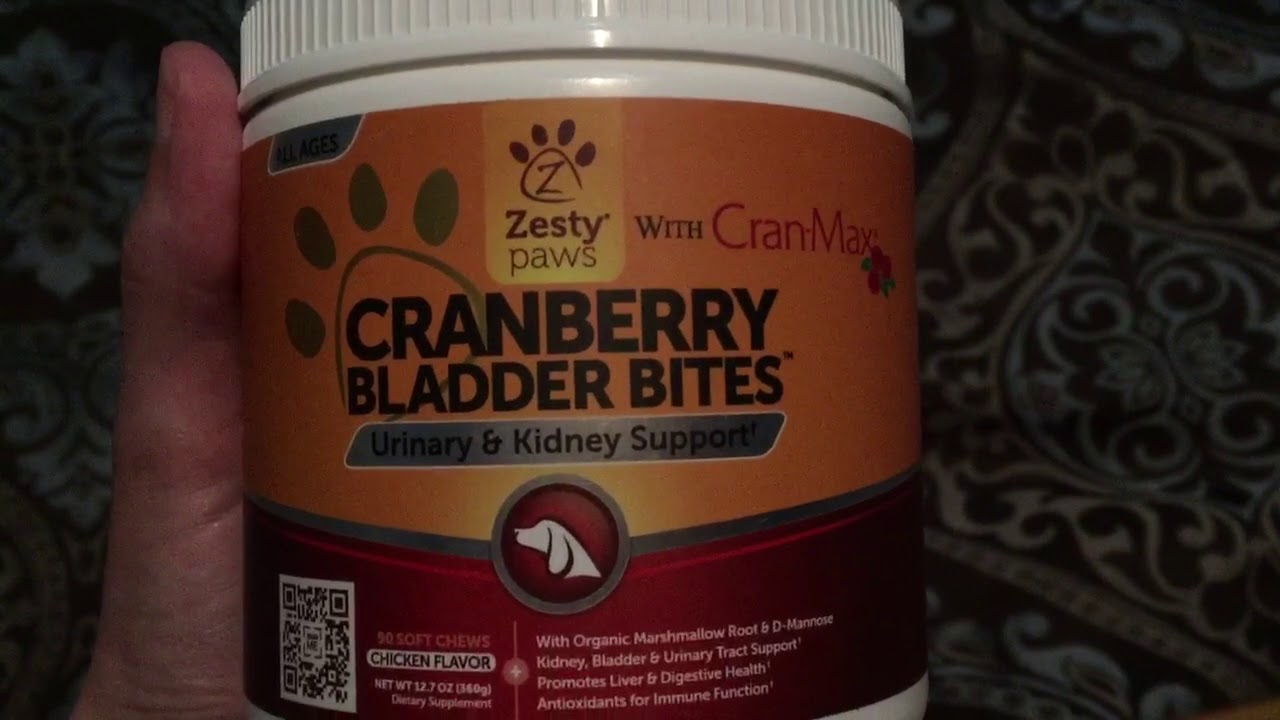 zesty paws cranberry bladder bites