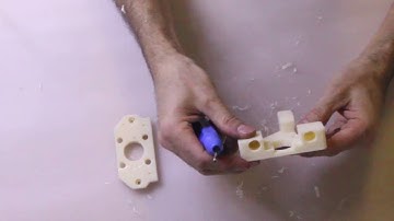 $65 3D Printer made from recycled electronic waste - Build sequence 27 - X-Axis motor mount prep