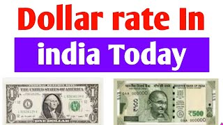 Dollar rate in india Today || Usd dollar rate today in india || American Dollar Rate Today