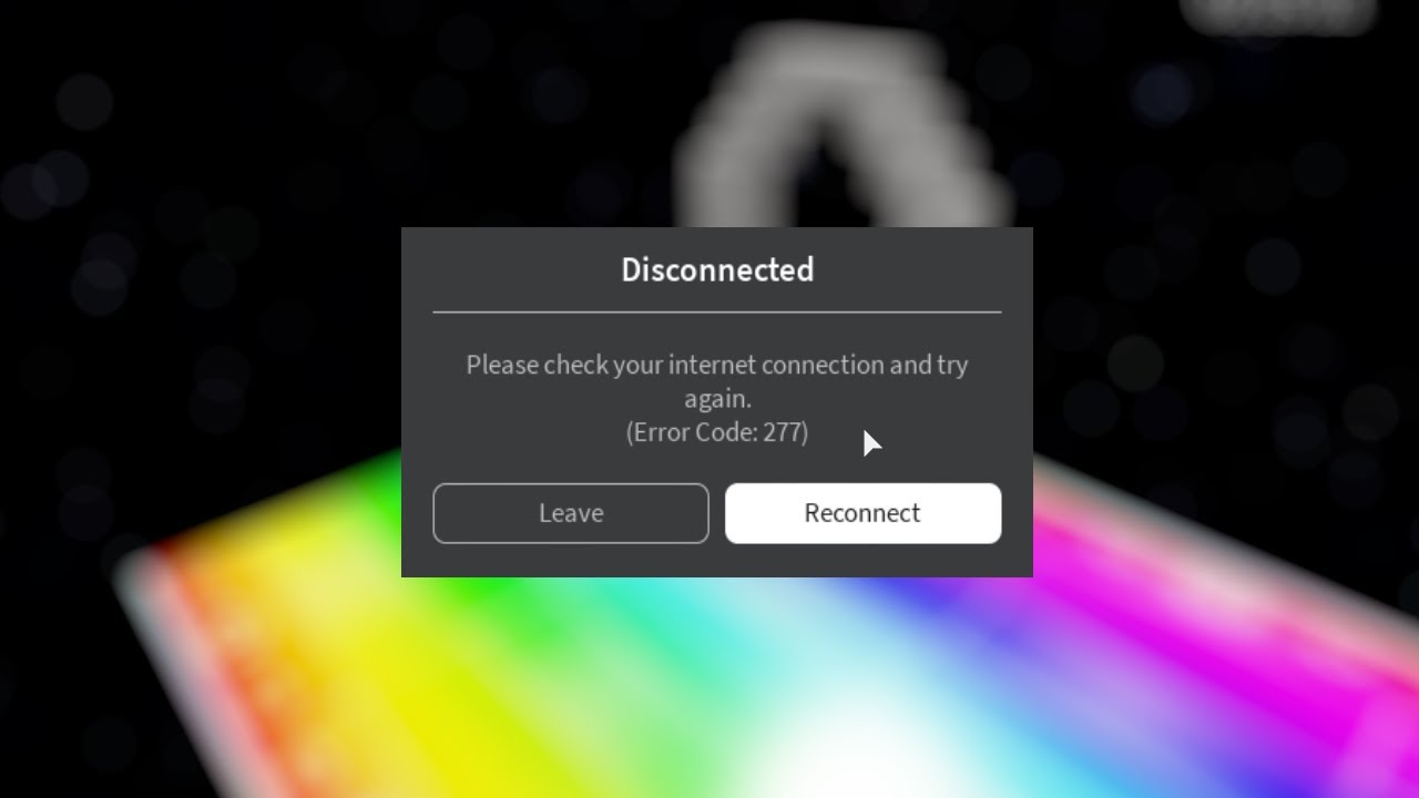 GETTING DISCONNECTED FROM ROBLOX YouTube