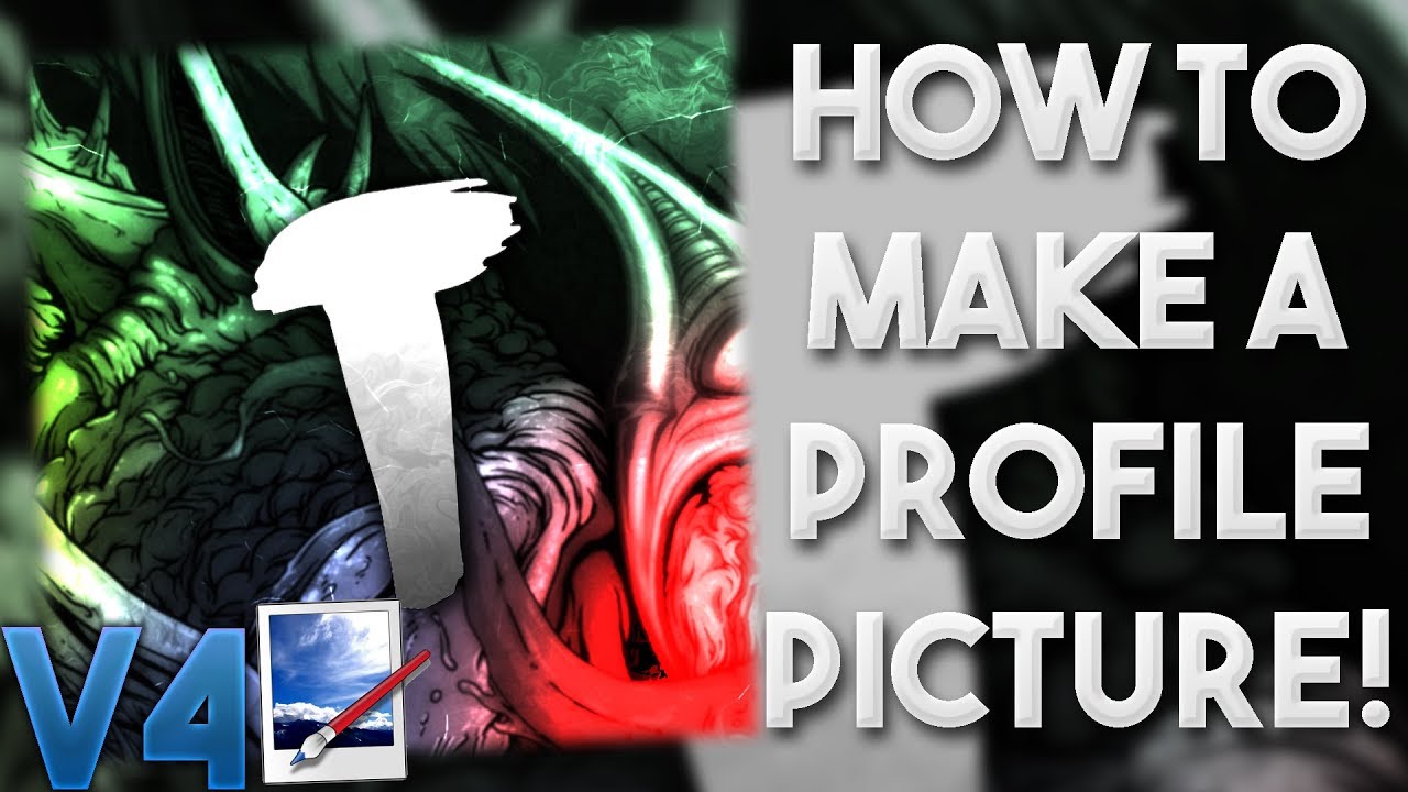 HOW TO MAKE A YOUTUBE PROFILE PICTURE/ICON WITH PART 4 YouTube