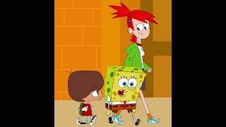 Spongebob, Frankie And Mac At The Mall